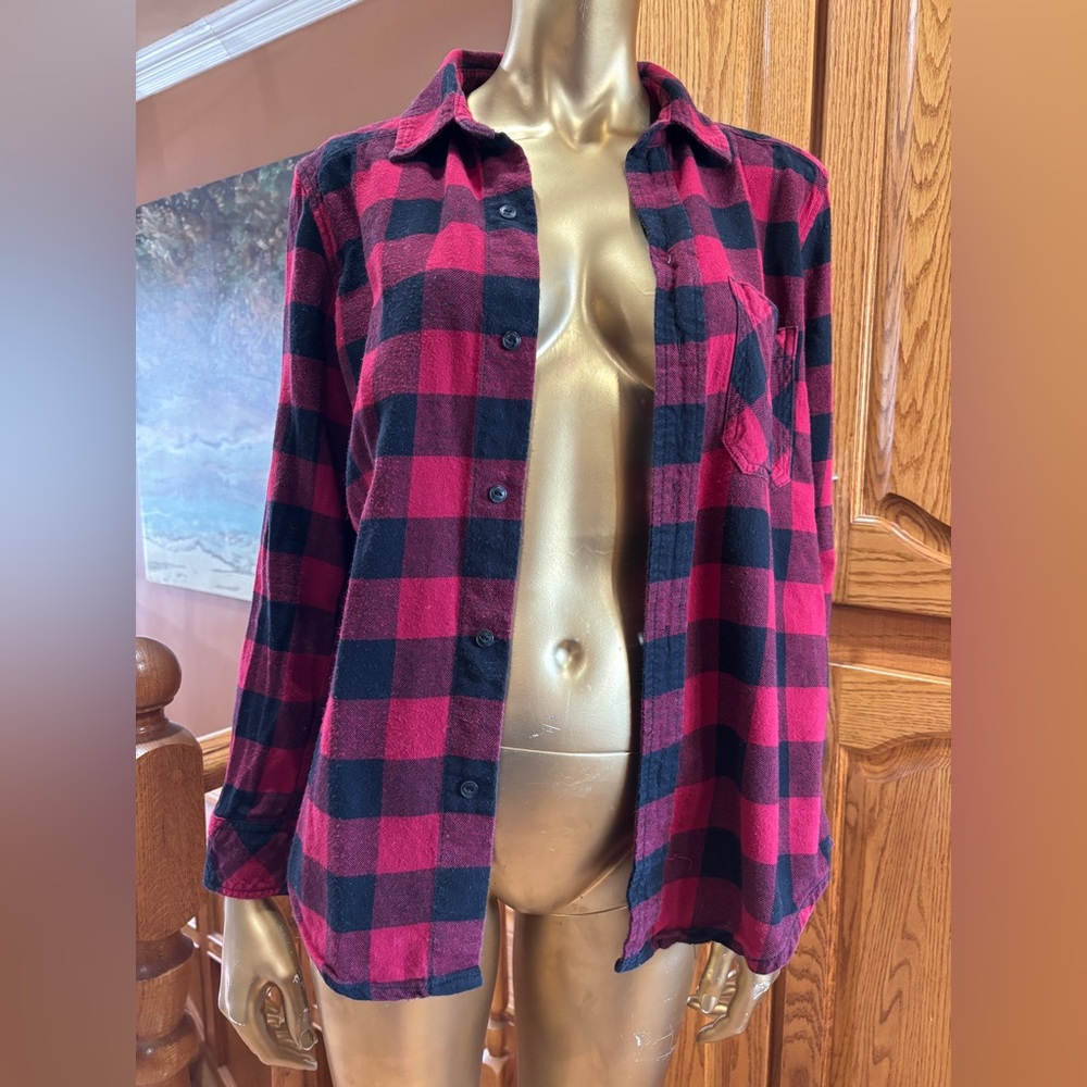 TNA Red and Black Checkered Shirt